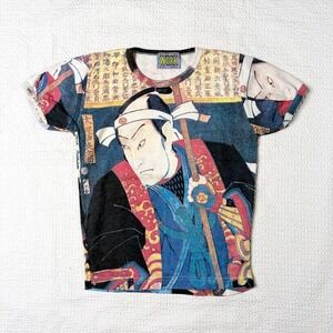 RARE Work Blue Label samurai graphic tee